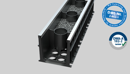 D-Rainclean Sickermulde -  Ausführung offen