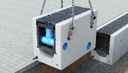 D-Rainclean®-Sickermulde FE Collect